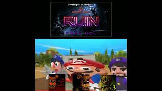 Fnaf games reacts to fnaf ruin dlcsmg4 screaming meme [upl. by Otnas]