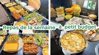 Mes repas de la semaine organisation batch cooking à petit budget 💶 [upl. by Jovitta]