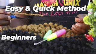 Simple  How to make Interlocked Blended Artificial Extension  temporary locs [upl. by Yves]