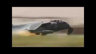 Harrier Crashes At Kandahar Airfield [upl. by Genesia404]