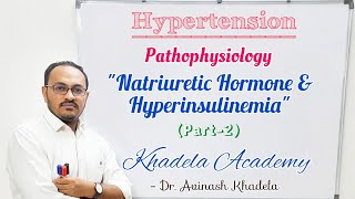 Hypertension  Pathophysiology –Natriuretic Hormones AND Hyperinsulinemia Part 2  Dr Avinash [upl. by Airla]