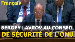 Discours de Sergueï Lavrov au Conseil de sécurité de lONU [upl. by Tfat]