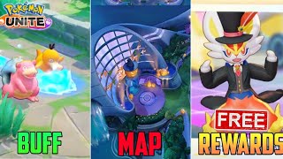 Hidden Buff New Map amp Background Update in Pokemon Unite [upl. by Akiem83]