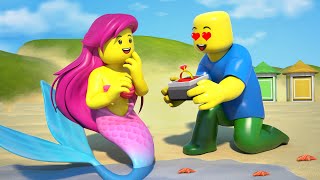 Roblox Animation MERMAID Love Story  ROBLOX Brookhaven 🏡RP  FUNNY MOMENTS [upl. by Reyem391]