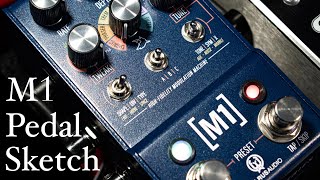 M1 Walrus Audio  Bass Pedal Sketch Lofi Bass Jam With M1 amp R1 W Knob Settings [upl. by Ulani]