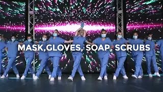 Mask Gloves Soap Scrubs  Coranavirus Remix Dance Video  besperon Choreography [upl. by Airdnaz290]