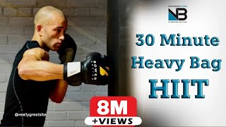 Most EFFECTIVE 30 Minute Boxing Heavy Bag HIIT Workout [upl. by Abagael]