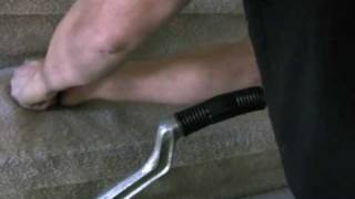 Stair Carpet Stretching Carpet Repair [upl. by Nwahsud]