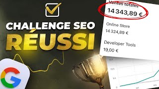 CHALLENGE SEO RÉUSSI  10 000€ MOIS EN 120 JOURS [upl. by Nnaaihtnyc328]