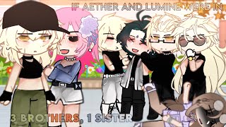 If aether and lumine were in “3 brothers 1 sister” 🤯🥺  READ DESC PLS ☠️  rushed [upl. by Nirehs]