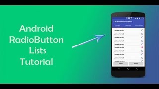 Android Tutorial for Beginners RadioButton Basics Example With Source code [upl. by Mairam218]