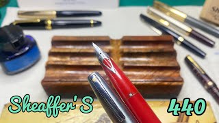 Sheaffer Imperial 440 In Rare Red Colour 😍❤️ Best Vintage Fountain Pen For Beginners In India [upl. by Maddis654]