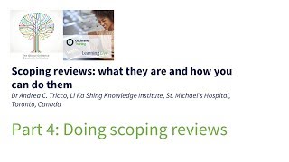 Doing scoping reviews [upl. by Shaffert]