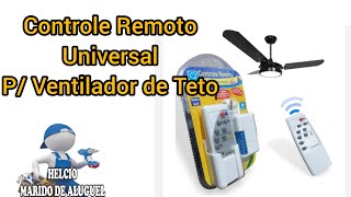 Como instalar Controle Remoto para ventilador de Teto [upl. by Ximena]