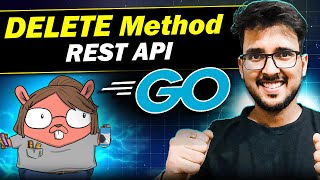 DELETE method REST API in Golang  Golang playlist for beginners in hindi golangtutorial [upl. by Ahterod]