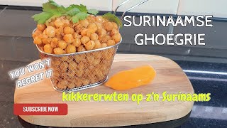 Surinaamse Ghoegrie  Channa  Vegan Kikkererwten op zn Surinaams [upl. by Anorahs]