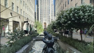 Walking around Rockefeller Center  New York 4K [upl. by Akissej125]