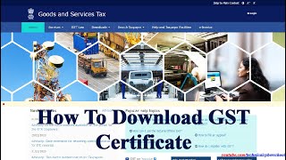 How to download GST Certificate Updated 2024 [upl. by Gascony603]