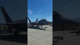 The F22As and F35As on display at Arctic Thunder 2024 [upl. by Banky464]