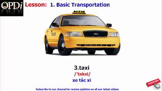 Oxford dictionary  1 Basic Transportation  Oxford picture dictionary 2nd edition [upl. by Samira713]