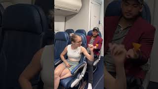 Rude man on airplane vs Karen 😳 viralvideo foryou fyp viralreels reels shorts [upl. by Sanborne]