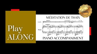 Massenet  Meditation from Thais  Accompaniment [upl. by Elfrida]