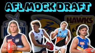 BIG slider 20 First round picks Close calls  2023 AFL MOCK DRAFT  ENTIRE FIRST ROUND [upl. by Nerra]