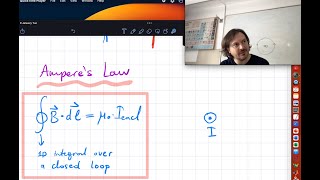 PHYS 102  Lecture 26 Magnetic field created by current flow Amperes law [upl. by Gertruda]