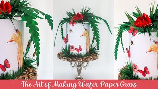 The Art of Making Wafer Paper Grass [upl. by Stempson614]