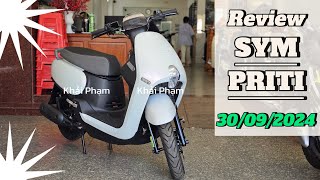 Review SYM PRITI 50cc phun xăng fi không cần bằng lái  giá bán ngày 3009 Khải Phạm sym priti [upl. by Hassadah447]