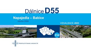 D55 5506 Napajedla–Babice vizualizace 2023 [upl. by Grunberg]