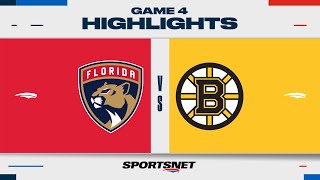 NHL Game 4 Highlights  Panthers vs Bruins  May 12 2024 [upl. by Aicirtap]