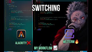 Switch Alacritty To WezTerm 🔥  Simple Customisation  D Code [upl. by Axela]