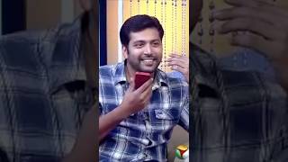 ❤️Jeyam Ravi amp wife Aarti Phone Call in interview❤️ shorts short trending jeyamravi tamil love [upl. by Kamila]