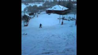 Craigavon dry ski slope with snow [upl. by Ellenar]