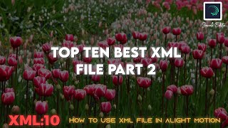 Top Ten Best Alight Motion XML Preset Part 2  How To Use XML File In Alight Motion  Janak Editz [upl. by Neyrb16]