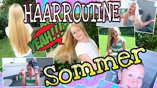 ★so sehr gewünschte HAARROUTINE★Sommer lange Haare Pflege Tipps Tutorial [upl. by Nnawaj]