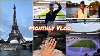 Monthly Vlog  Ma vie avant les vacances Picnic Jeux olympiquesbateau mouche préparation voyage [upl. by Deegan888]