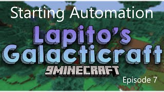 Minecraft Lapitos Galacticraft Ep 7 Starting Automation [upl. by Inwat420]