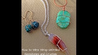 How to Wire Wrap Crystals and Tumbled Stones by Denise Mathew [upl. by Ori]