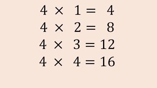 Tabla de multiplicar del 4 fácil y rápida [upl. by Warden813]