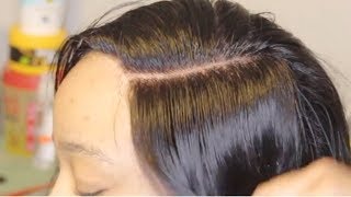 The MOST detailed glueless lace closure sew in EVER  How to prevent your closure from sliding back [upl. by Innes]