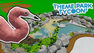 Flamingos in Theme Park Tycoon 2  EP3  Roblox [upl. by Lomasi]