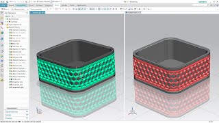 nx12 CAD Hexagonal cut pattern [upl. by Gnanmos]