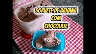 Sorvete de Banana com Chocolate [upl. by Asle]