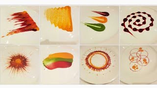 Types of Colorful Plating techniques  Part 1 Art on the plate By MONIKA TALWAR [upl. by Garreth]