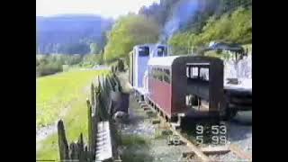 Corris Railway  May 1999 working party Another quotunofficialquot working party in May 5 [upl. by Ahsinyt]