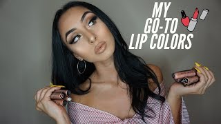 My Go  To Lip Colors [upl. by Peednama]