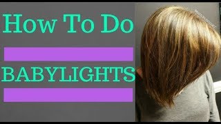 How To Do Babylights on Brown Hair [upl. by Lyrradal67]