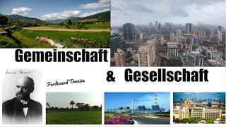 Ferdinand Tonnies Gemeinschaft and Gesellschaft [upl. by Osugi]